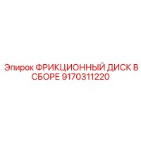 9170311220 ФРИКЦИОННЫЙ ДИСК В СБОРЕ Epiroc