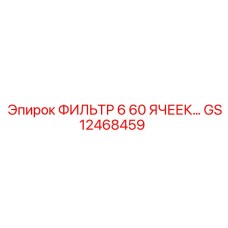 GS12468459 ФИЛЬТР 6 60 ЯЧЕЕК… Epiroc
