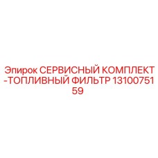 1310075159 СЕРВИСНЫЙ КОМПЛЕКТ-ТОПЛИВНЫЙ ФИЛЬТР Epiroc