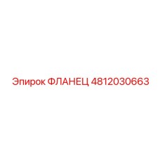 4812030663 ФЛАНЕЦ Epiroc