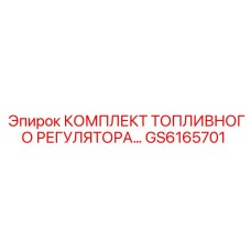 GS6165701 КОМПЛЕКТ ТОПЛИВНОГО РЕГУЛЯТОРА Epiroc