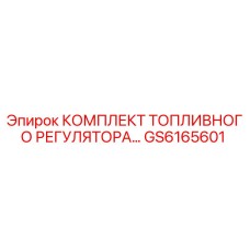 GS6165601 КОМПЛЕКТ ТОПЛИВНОГО РЕГУЛЯТОРА Epiroc