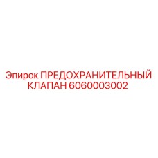 6060003002 ПРЕДОХРАНИТЕЛЬНЫЙ КЛАПАН Epiroc