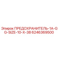 Оригинальный предохранитель 1A-GG-SIZE-10-X-38 арт.6246369500 Epiroc