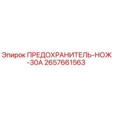 2657661563 ПРЕДОХРАНИТЕЛЬ-НОЖ-30А Epiroc
