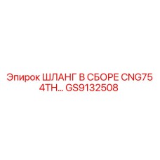 GS9132508 Шланг в сборе CNG75 4TH Epiroc