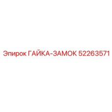 52263571 ГАЙКА-ЗАМОК Эпирок