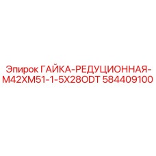 584409100 Гайка-редукция M42xM51 Epiroc | 28ODT