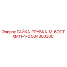 584300300 ГАЙКА-ТРУБКА-M-6ODTXM11-1-0 Epiroc