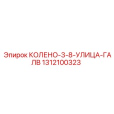 1312100323 КОЛЕНО-3-8-УЛИЦА-ГАЛВ Epiroc