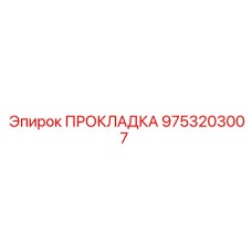 9753203007 ПРОКЛАДКА Epiroc