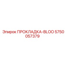5750057379 ПРОКЛАДКА-BLOO Epiroc