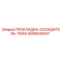 2658539257 ПРОКЛАДКА-ОХЛАДИТЕЛЬ-TIER4 Epiroc