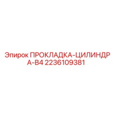 2236109381 ПРОКЛАДКА-ЦИЛИНДРА-B4 Epiroc