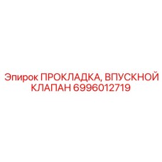 6996012719 ПРОКЛАДКА, ВПУСКНОЙ КЛАПАН Epiroc