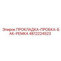4812224523 ПРОКЛАДКА-ПРОБКА-БАК-РЕМКА Epiroc