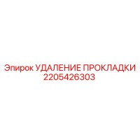 2205426303 УДАЛЕНИЕ ПРОКЛАДКИ Epiroc