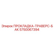 5750067394 ПРОКЛАДКА-ТРАВЕРС-БАК Epiroc