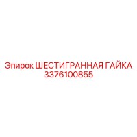 3376100855 ШЕСТИГРАННАЯ ГАЙКА Epiroc