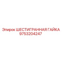 9753204247 ШЕСТИГРАННАЯ ГАЙКА Epiroc