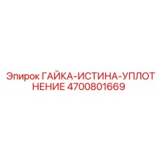 4700801669 ГАЙКА-ИСТИНА-УПЛОТНЕНИЕ Epiroc