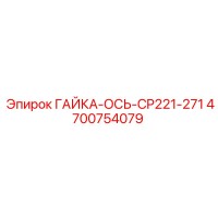 4700754079 ГАЙКА-ОСЬ-CP221-271 - Epiroc