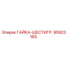 95923165 ГАЙКА-ШЕСТИГР. Epiroc