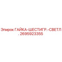 2695923355 ГАЙКА-ШЕСТИГР.-СВЕТЛ. Epiroc