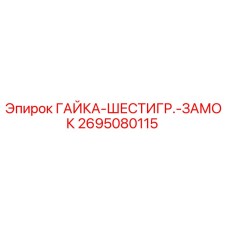 2695080115 ГАЙКА-ШЕСТИГР.-ЗАМОК Epiroc
