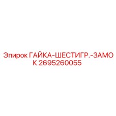 2695260055 ГАЙКА-ШЕСТИГР.-ЗАМОК Epiroc