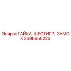 2695956223 ГАЙКА-ШЕСТИГР.-ЗАМОК Epiroc