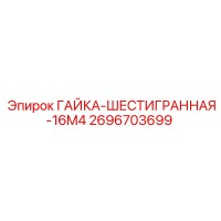2696703699 ГАЙКА-ШЕСТИГРАННАЯ-16M4 Epiroc
