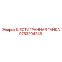 9753204246 ШЕСТИГРАННАЯ ГАЙКА Epiroc