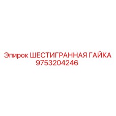 9753204246 ШЕСТИГРАННАЯ ГАЙКА Epiroc