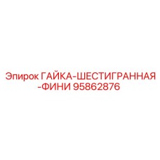 95862876 ГАЙКА-ШЕСТИГРАННАЯ-ФИНИ Epiroc