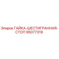 95077319 ГАЙКА-ШЕСТИГРАННАЯ-СТОП Epiroc