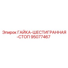 95077467 ГАЙКА-ШЕСТИГРАННАЯ-СТОП Epiroc