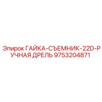 9753204871 ГАЙКА-СЪЕМНИК-22D-РУЧНАЯ ДРЕЛЬ - Epiroc