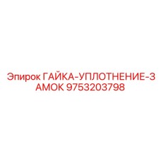 9753203798 ГАЙКА-УПЛОТНЕНИЕ-ЗАМОК (Epiroc)