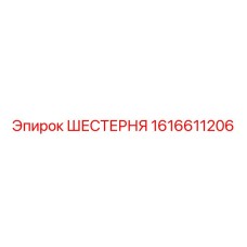 1616611206 ШЕСТЕРНЯ Эпирок