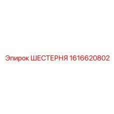 1616620802 ШЕСТЕРНЯ Epiroc