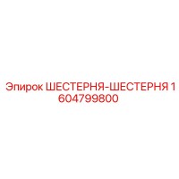 1604799800 ШЕСТЕРНЯ-ШЕСТЕРНЯ Epiroc