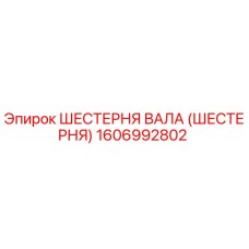 1606992802 ШЕСТЕРНЯ ВАЛА (ШЕСТЕРНЯ) Epiroc