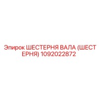1092022872 ШЕСТЕРНЯ ВАЛА (ШЕСТЕРНЯ) Epiroc