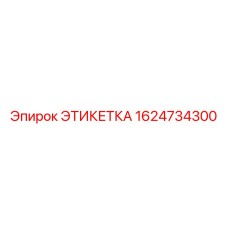1624734300 ЭТИКЕТКА Epiroc