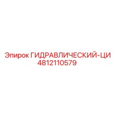 4812110579 ГИДРАВЛИЧЕСКИЙ-ЦИ Epiroc