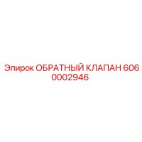 6060002946 ОБРАТНЫЙ КЛАПАН Epiroc