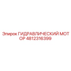 4812316399 ГИДРАВЛИЧЕСКИЙ МОТОР Epiroc