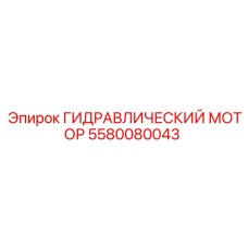 5580080043 ГИДРАВЛИЧЕСКИЙ МОТОР Epiroc