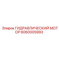 6060005993 ГИДРАВЛИЧЕСКИЙ МОТОР Epiroc